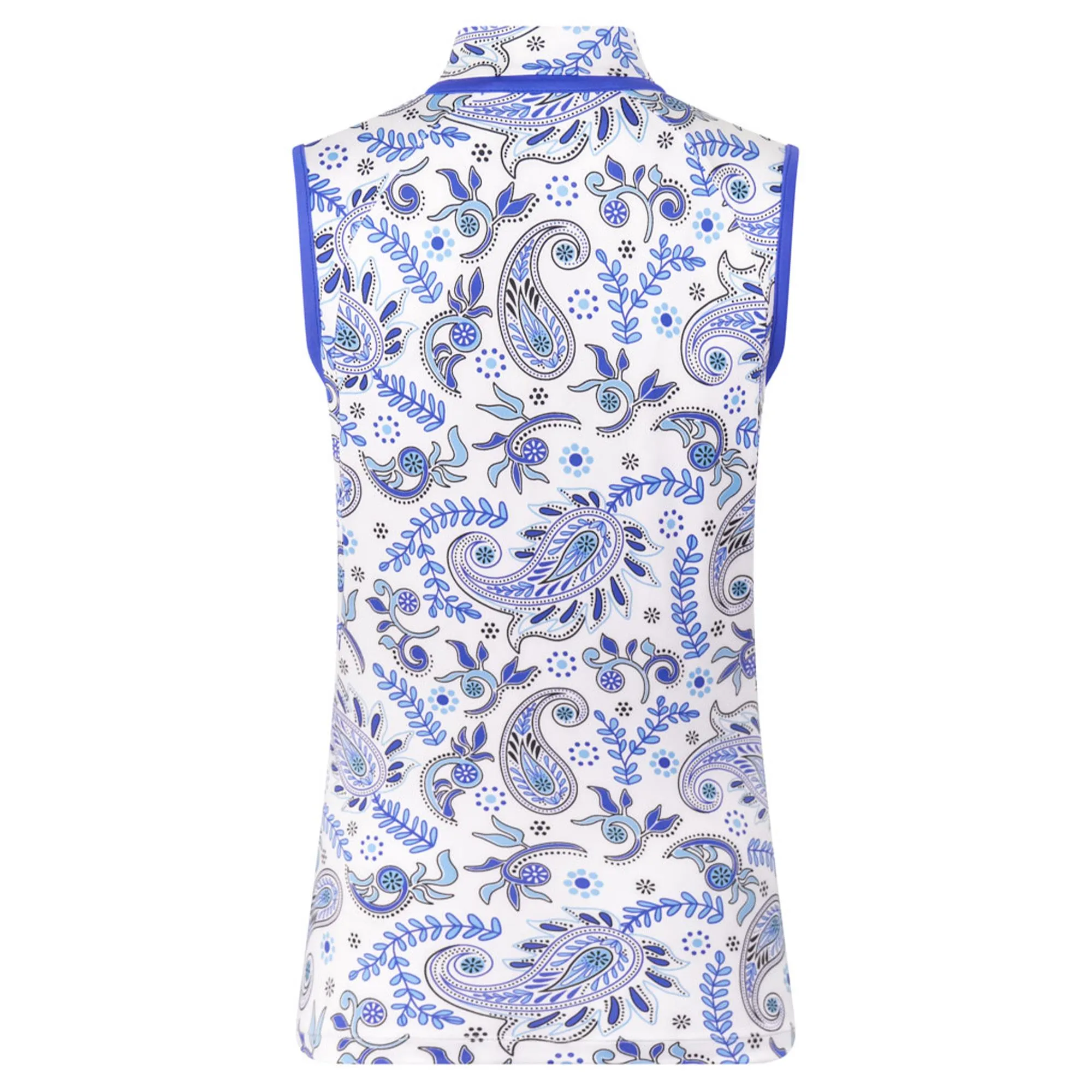 Tail Riri Ladies Sleeveless Golf Polo Shirt Paisley Paradise