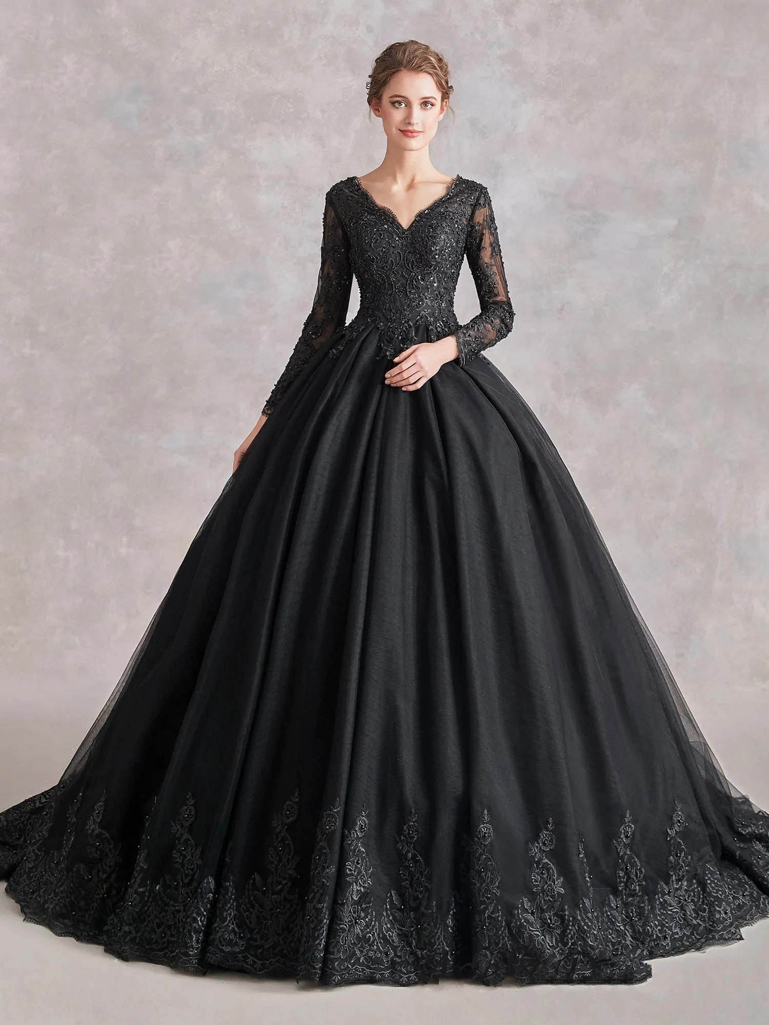 The Luxe Black Wedding Dress