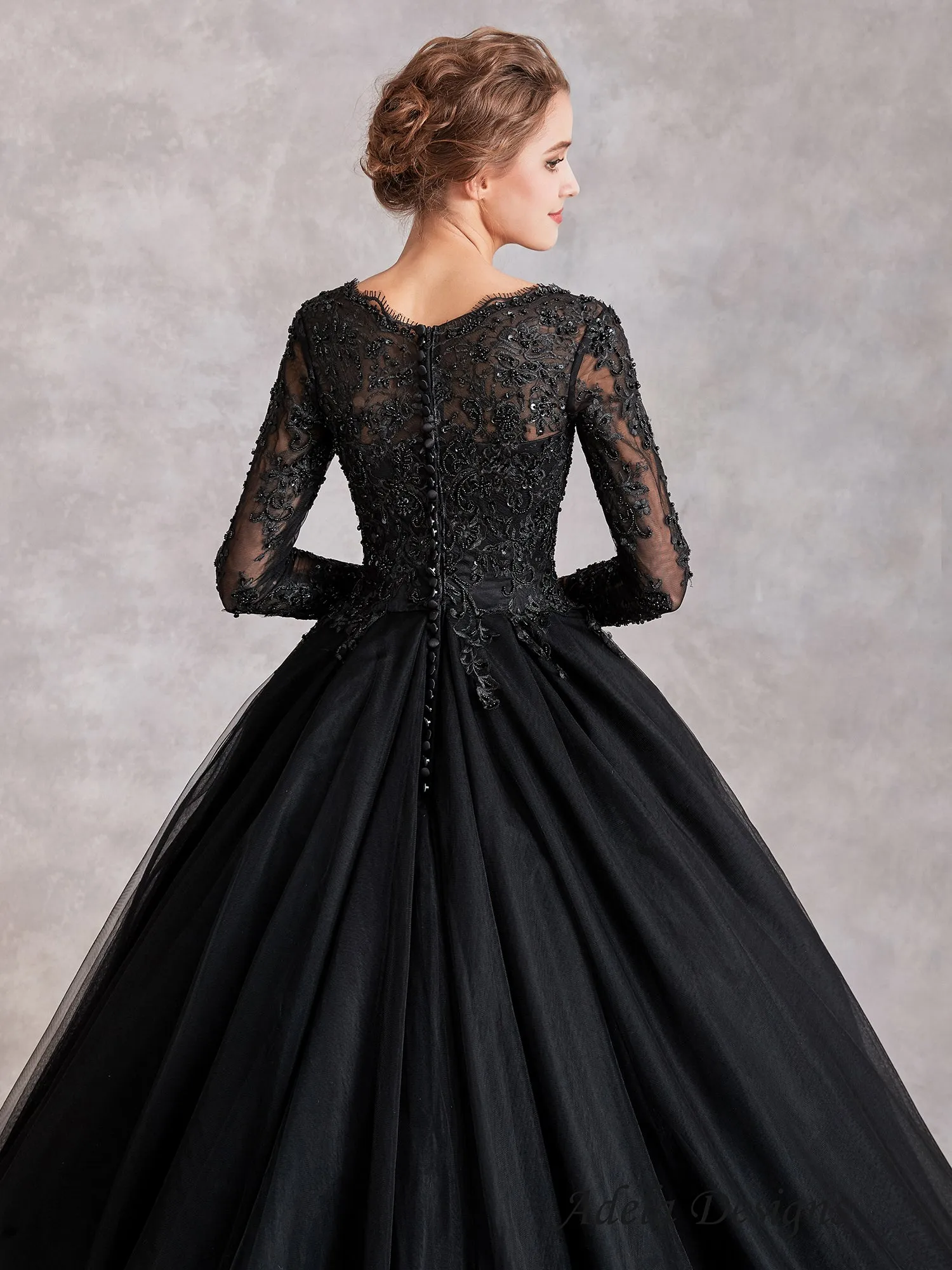 The Luxe Black Wedding Dress