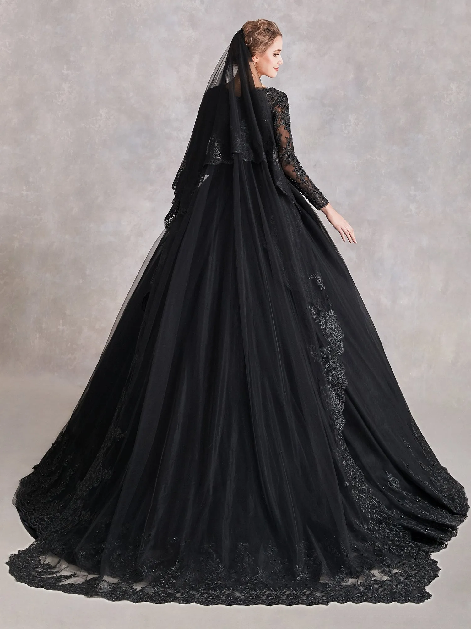 The Luxe Black Wedding Dress