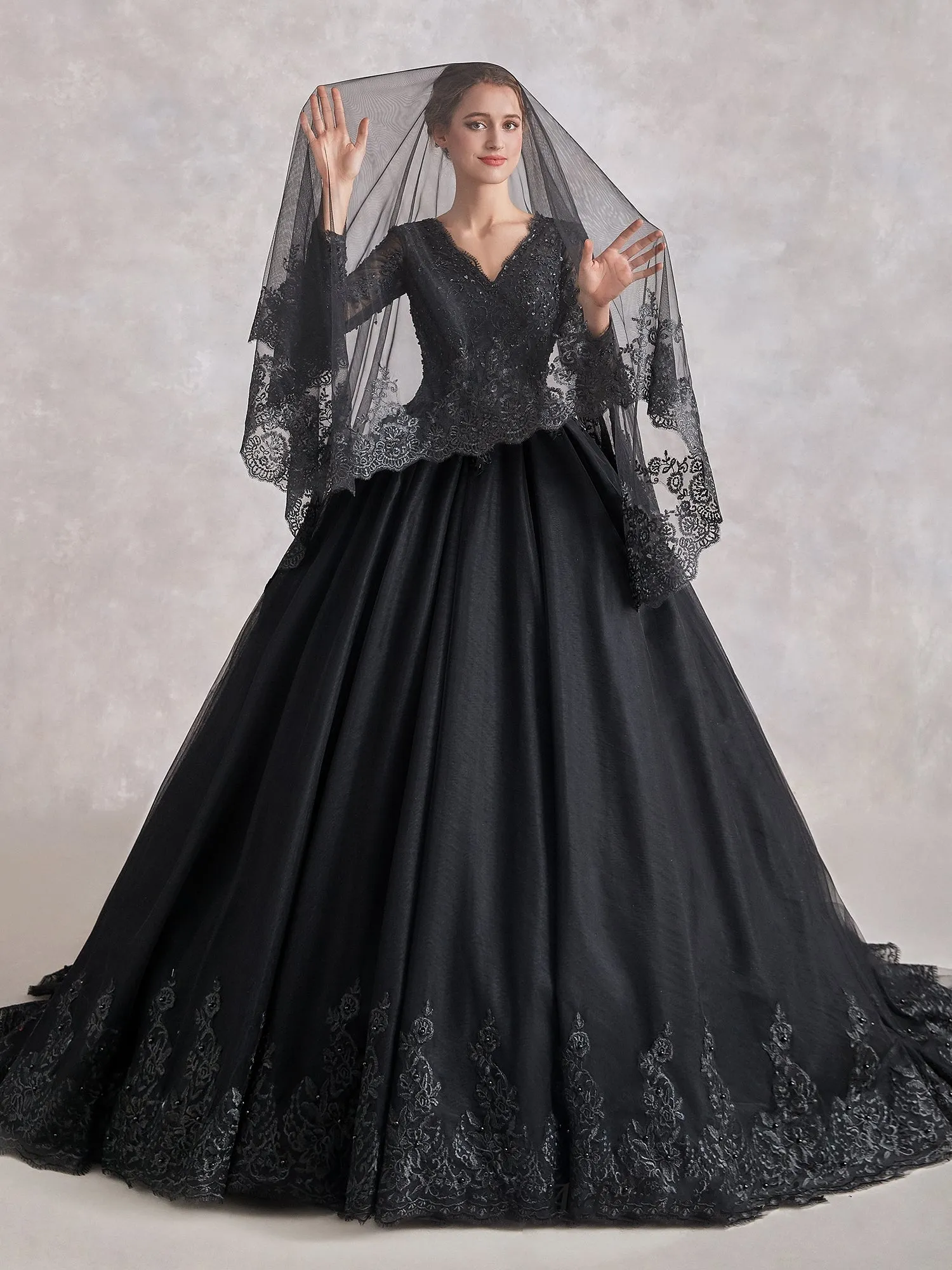 The Luxe Black Wedding Dress