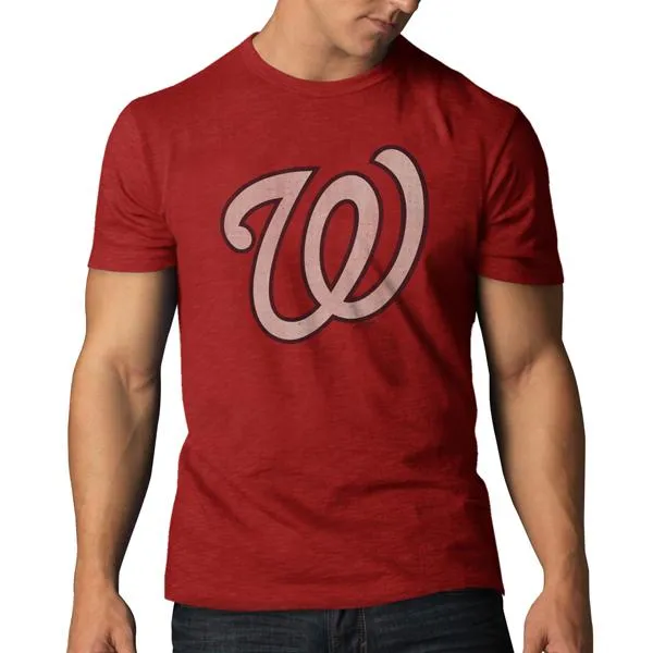 Washington Nationals 47 Brand Rescue Red Soft Cotton Scrum T-Shirt