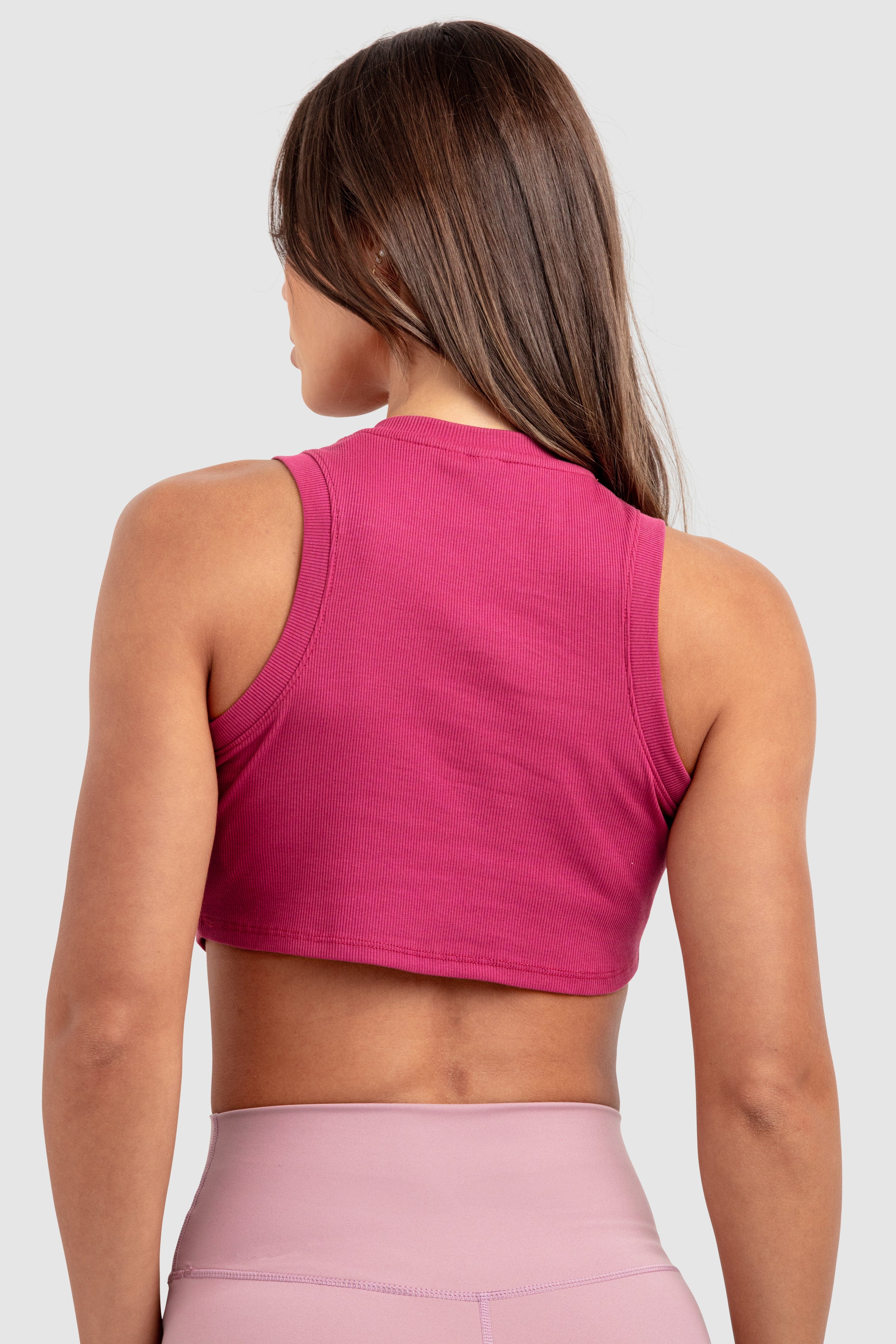 Womens Scoop Tank - Deep Rose