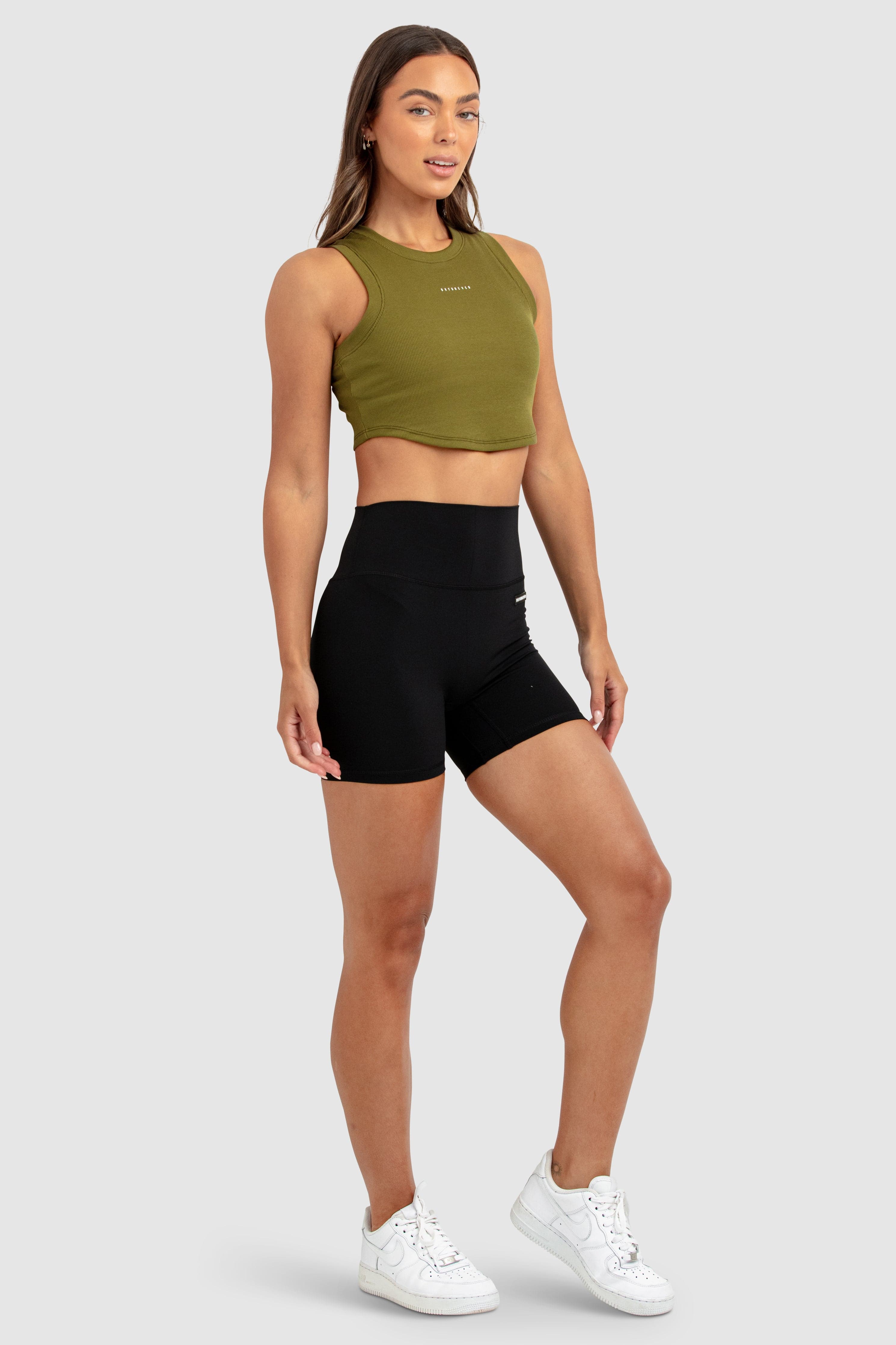 Womens Scoop Tank - Khaki Green